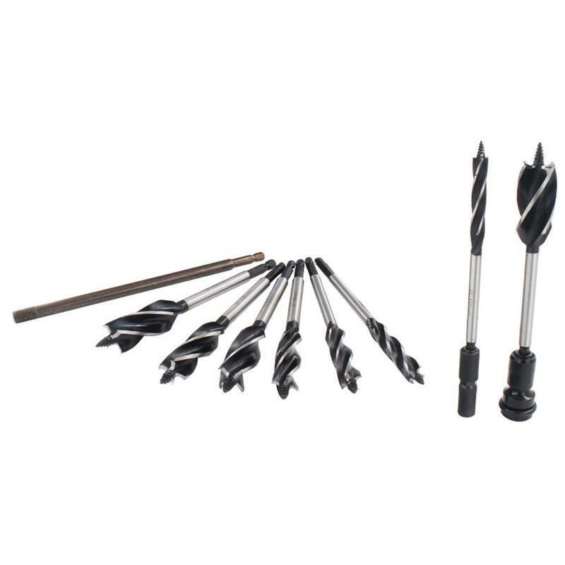 Woodworking Auger Drill Bit Sets Flute Auger Bit 10-25mm Wear Resistance