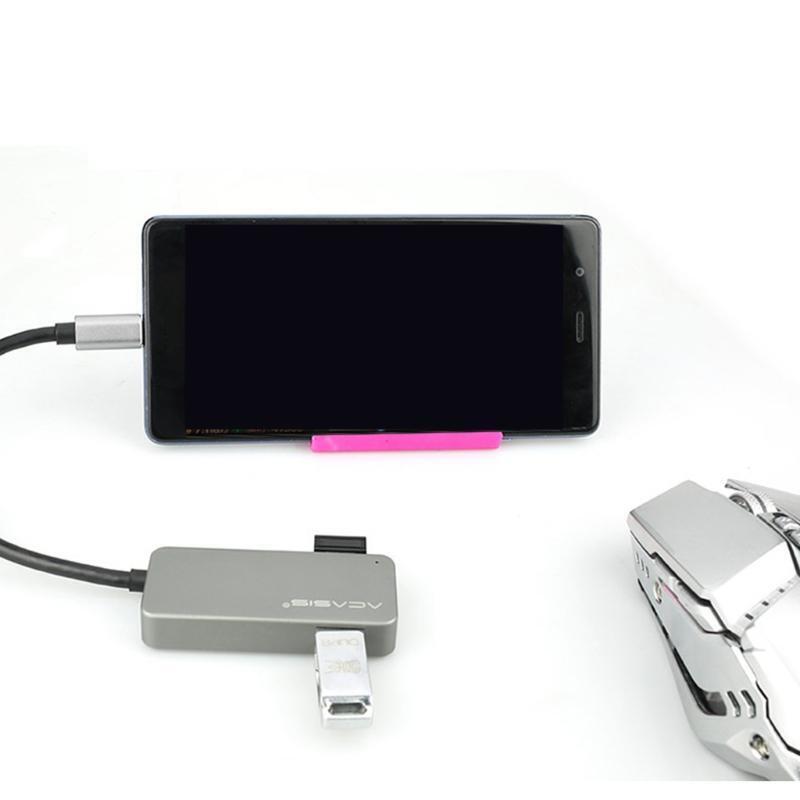 Intelligent Type-C Docking Station Hub 3 in 1 USB Type C Ports to USB3.0 2.0 PD