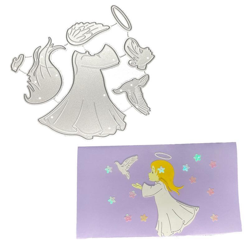 Angel Cutting Dies Carbon Steel Embossing Die Cuts for Card Making Scrapbooking