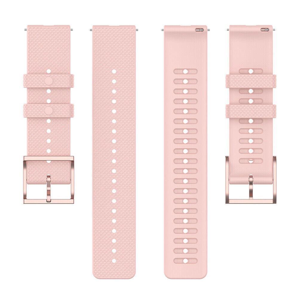 Silicone Smart Watch Strap for POLAR Ignite 20mm Replacement Band (Pink)