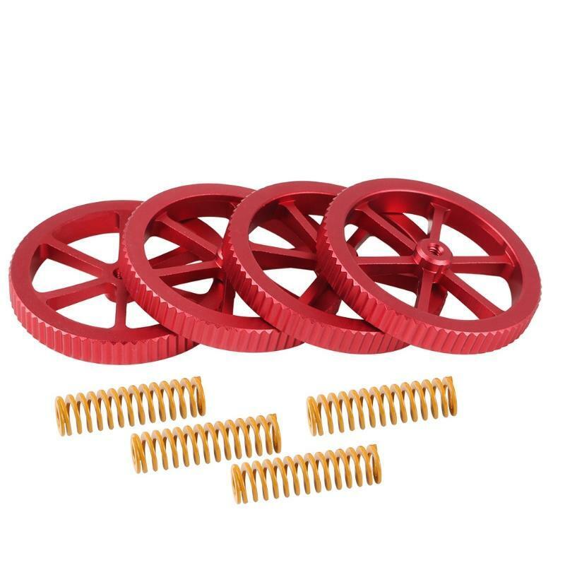 4pcs Hand Twist Leveling Nut Hot Bed Die Springs for Creality Ender 3/5 CR10
