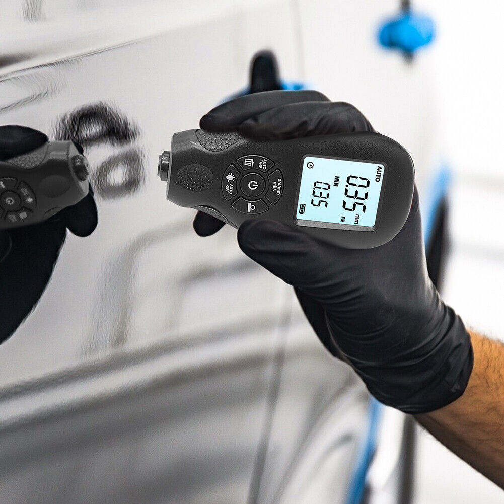 HW-300 Digital Film Thickness Meter Car Paint Coating Thickness Gauge Black