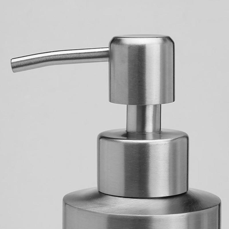 Stainless Steel Pump Soap Lotion Dispenser Shampoo Liquid Bottle Foam Bathroom