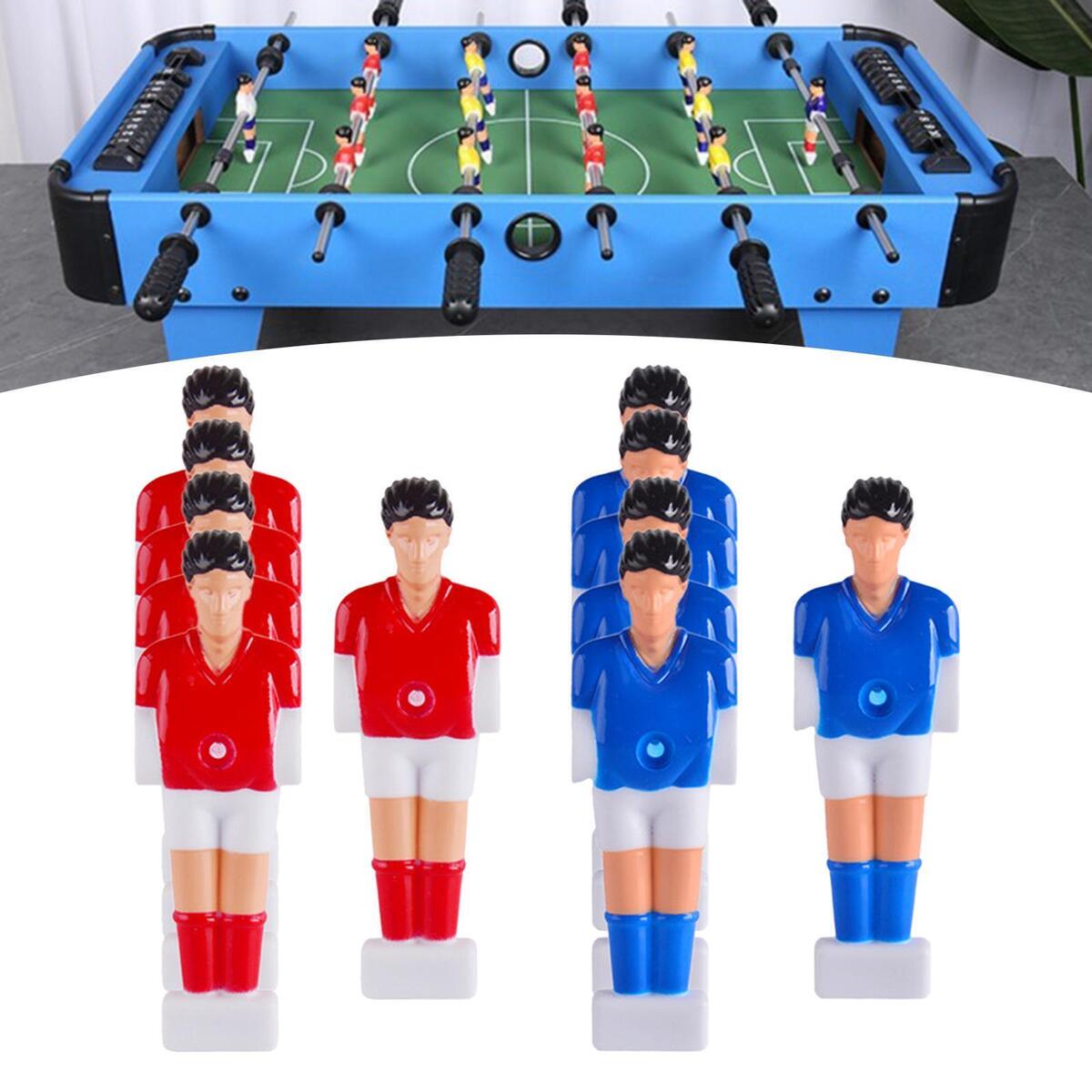 10Pcs Foosball Balls Replacement Humanoid Foosball 5 Red+5 Blue Foosball Men