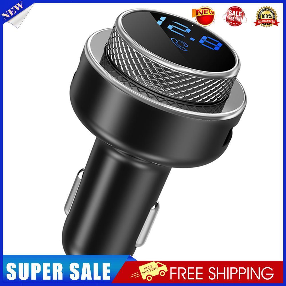 GC16 Car FM Transmitter Bluetooth-compatible Handsfree MP3 Player QC3.0 USB