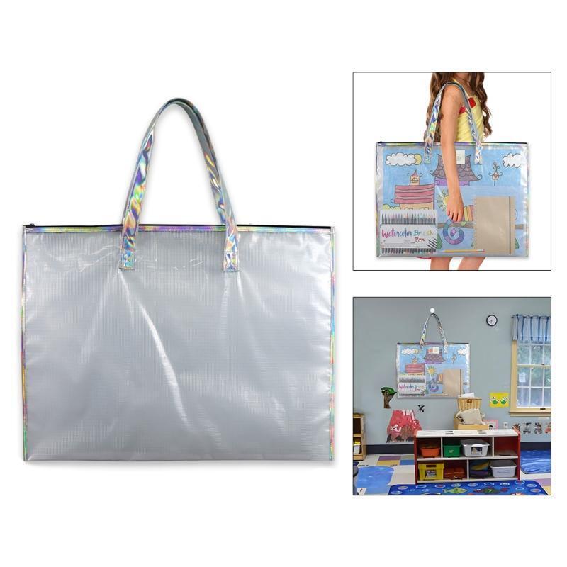 Portable Waterproof Art Portfolio Storage Bag for Artwork Poster Bulletin Board