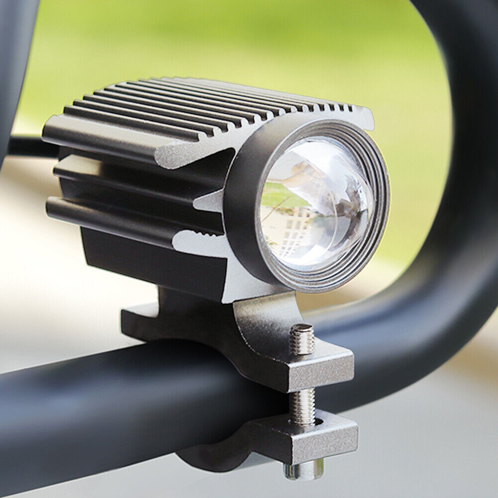 Motorcycle LED Waterproof Headlight Universal Dual Light Color Spotlight