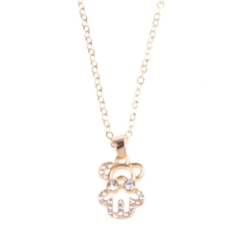 Teddy Bear Necklace for Girls Bear Pendant Necklace Classic Necklace Jewelry
