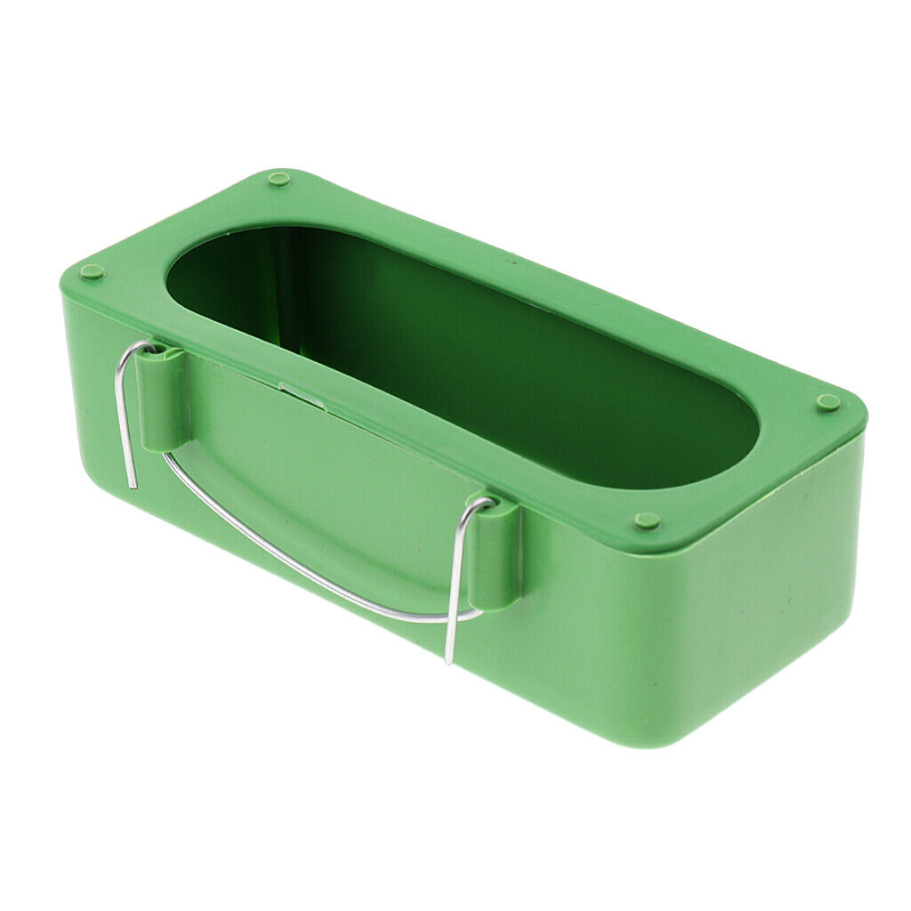 2 pcs Bird Parrot Food Feeding Bowl Cage Plastic Hanging Bird Feeder