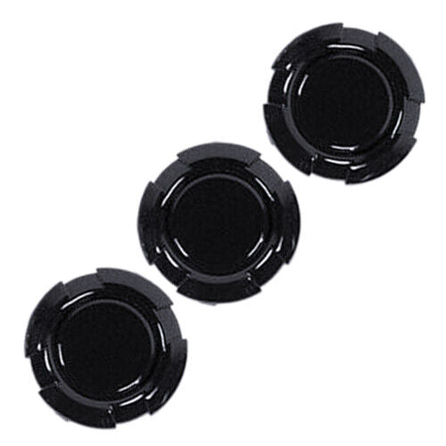 Black ABS Door Key Jack Cover Trim Decor 3pc Fit For Jeep Wrangler JK 2007-2017