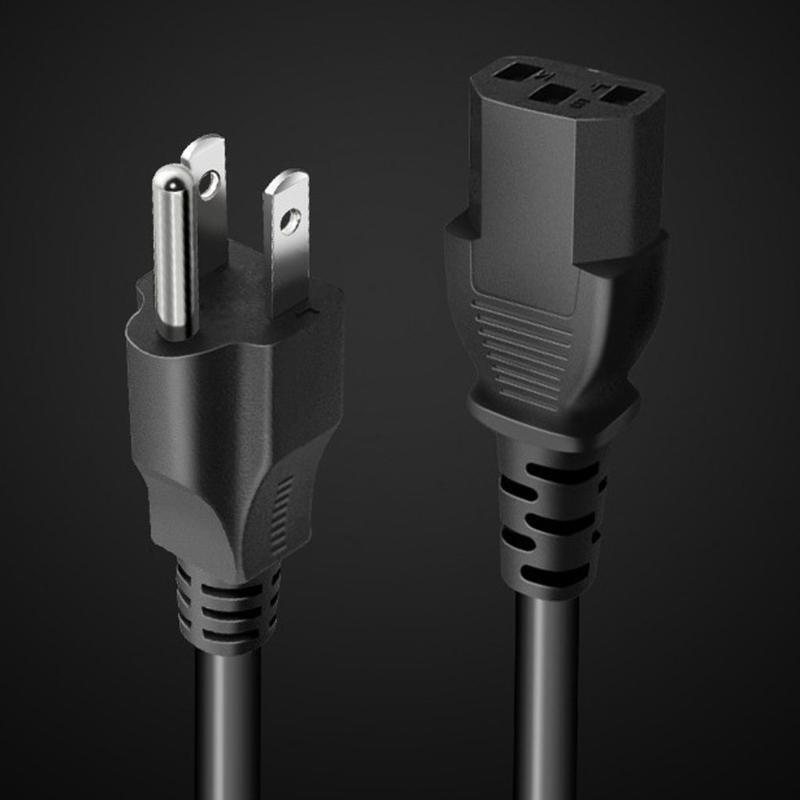 1.5m America Standard Pure Copper Core Replacement Cable AC Power Cord Cable