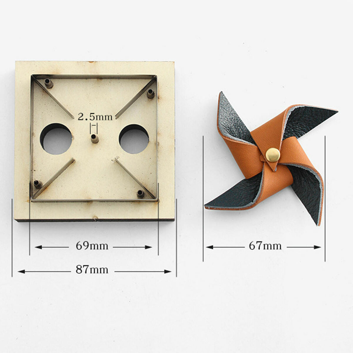 Blade Rule Die Cut Steel Punch Door Windmill Cutting Mold Wood for Leather