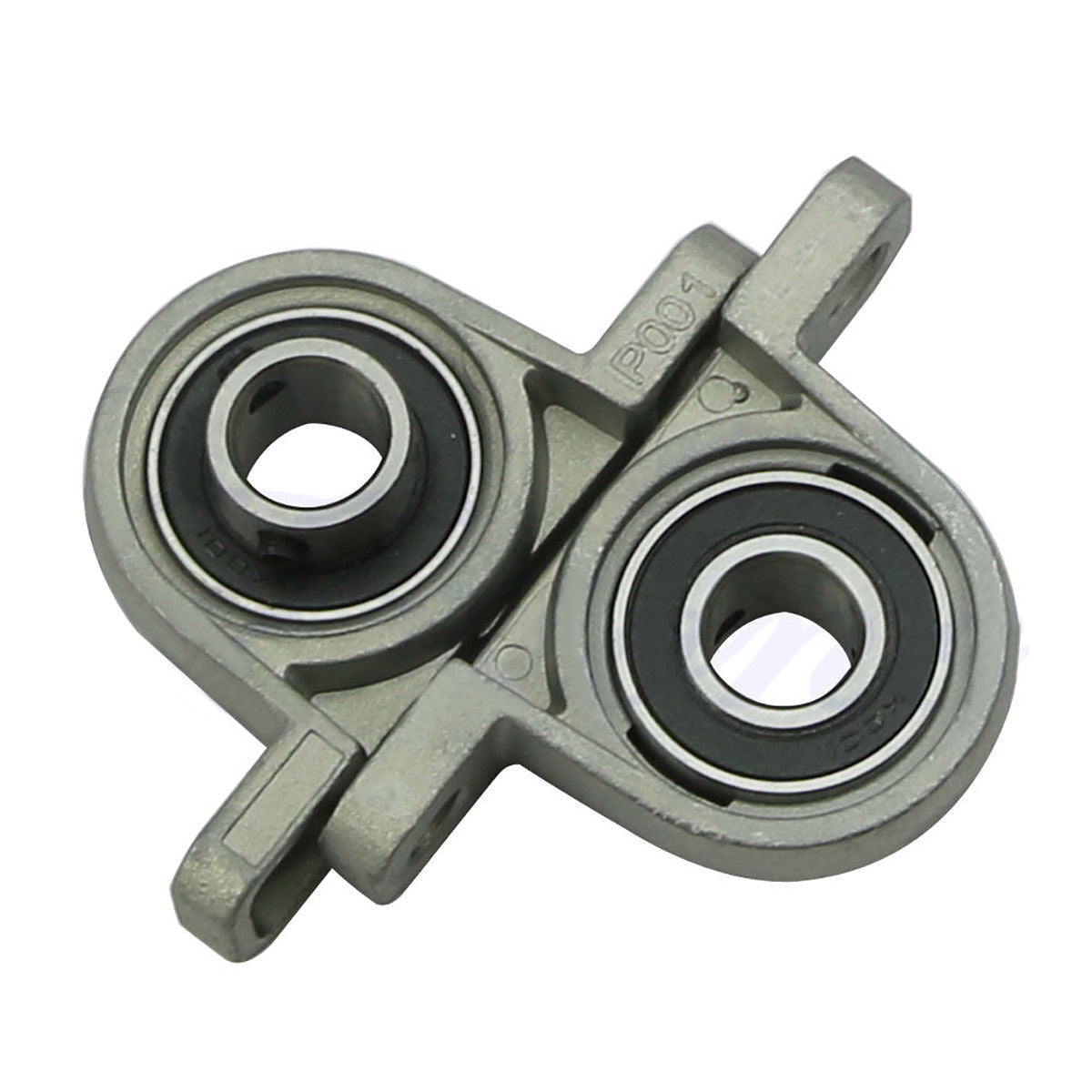 2x KP001 Pillow Block 12mm Bore Diameter Ball Bearing metal