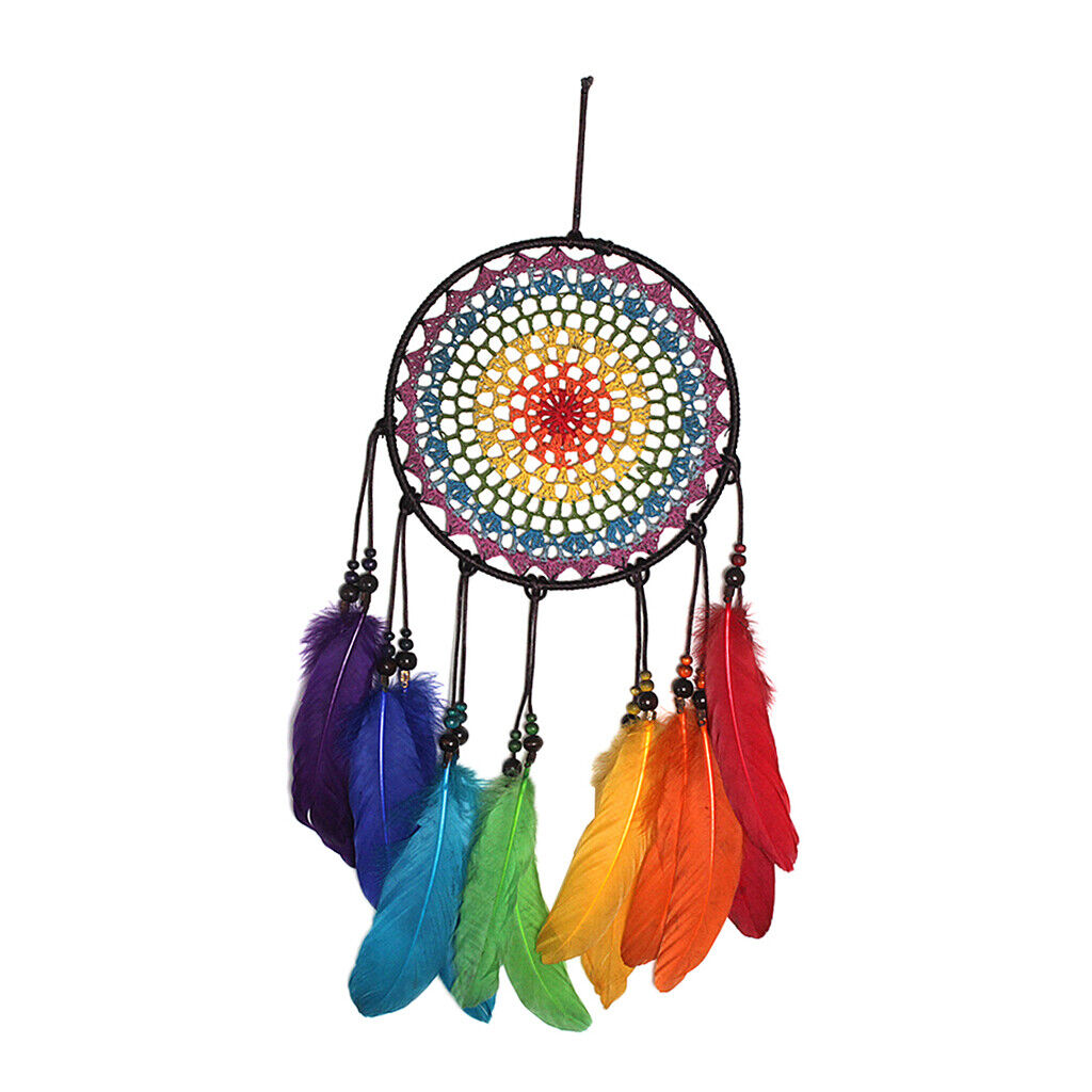 Handmade Color Hook  Catcher  Wall Hanging Decor Murals