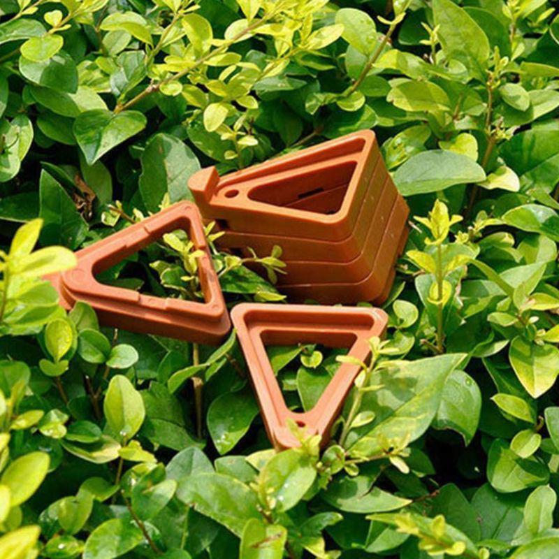 12pcs Garden Plant Flower Pot Feet Stand Invisible Risers Toes Lifters Triangle