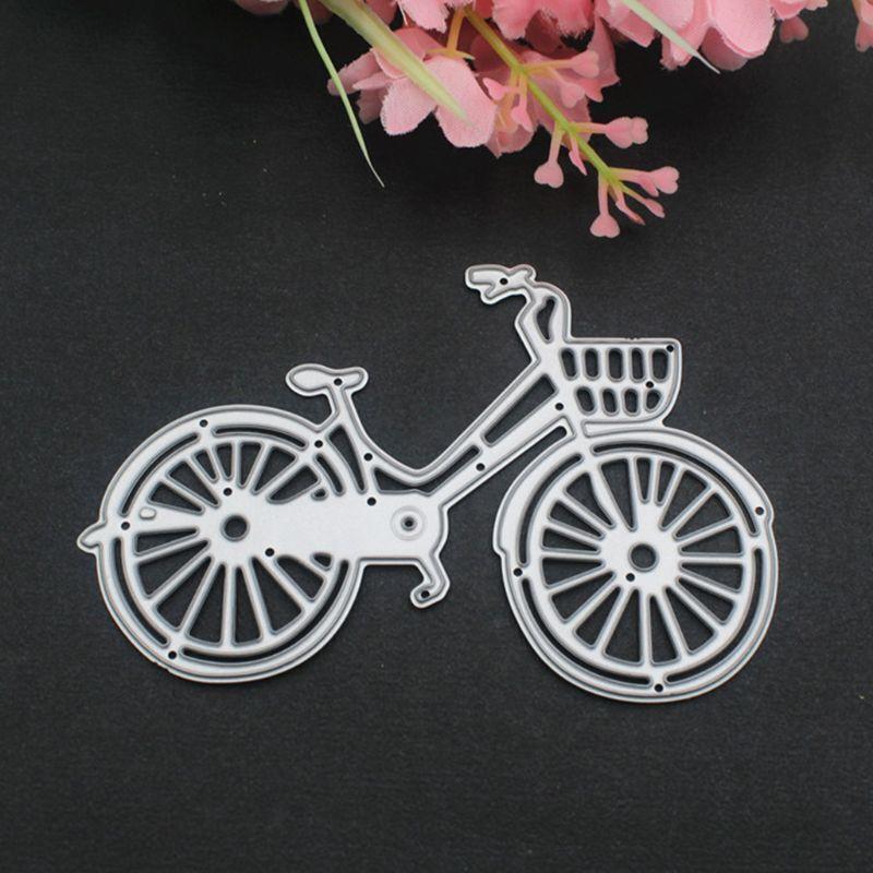 Cute Bicycle Shape Cutting Die Carbon Steel Cuts Scrapbooking Embossing Hollow