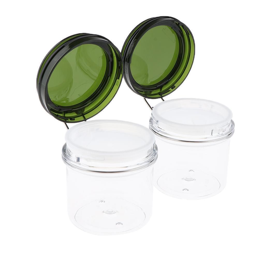 2 Pieces 220 MLPlastic Storage Jar, Airtight Lid With Leakproof