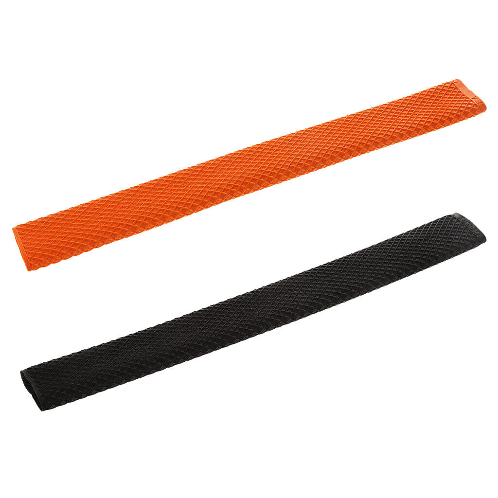 2x Rubber Pool Cue Handle Grip Non Slip Textured Heat Shrink Tubing Sleeve