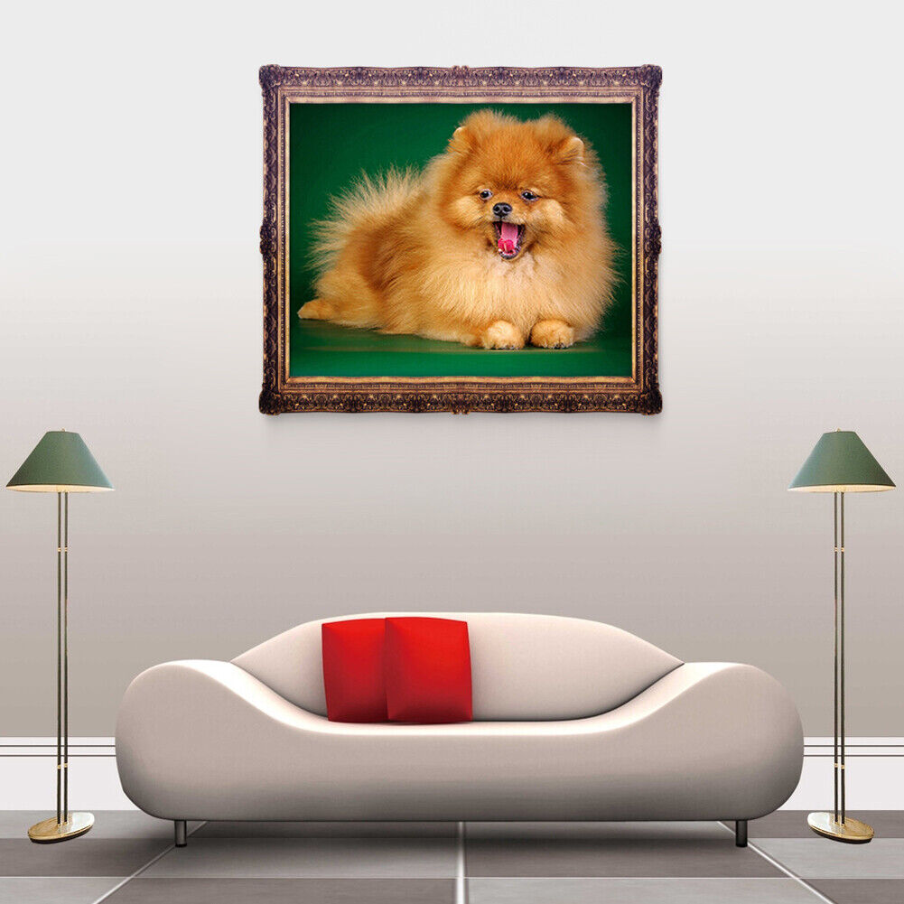 5D DIY Cute Dog Diamond Painting Cross Stitch Embroidery Home Decor Craft