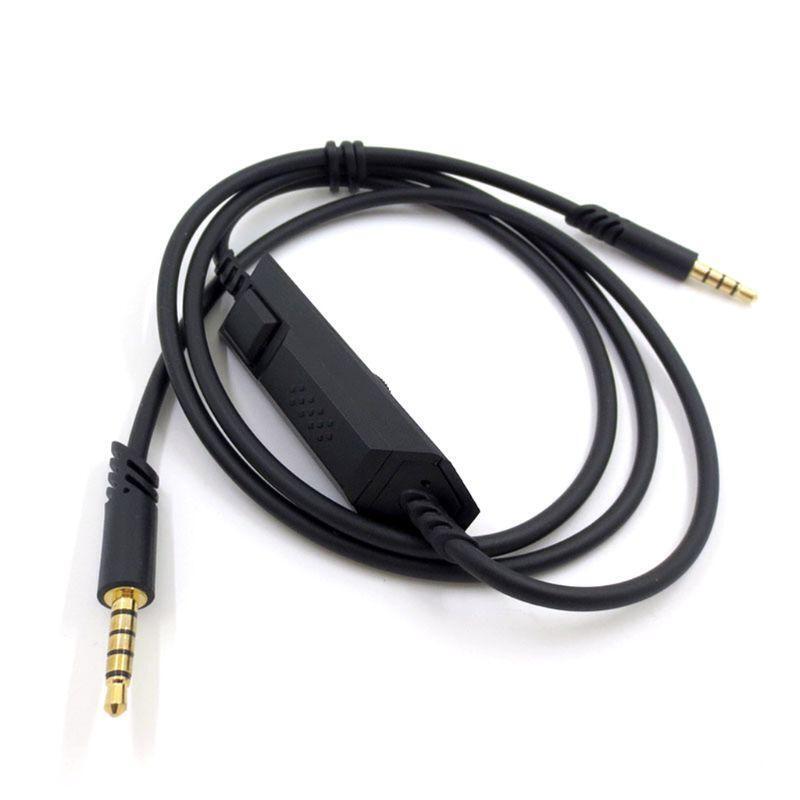 Black AUdio Earphone Cable for Logitech Astro A10 A40 Gaming Headset
