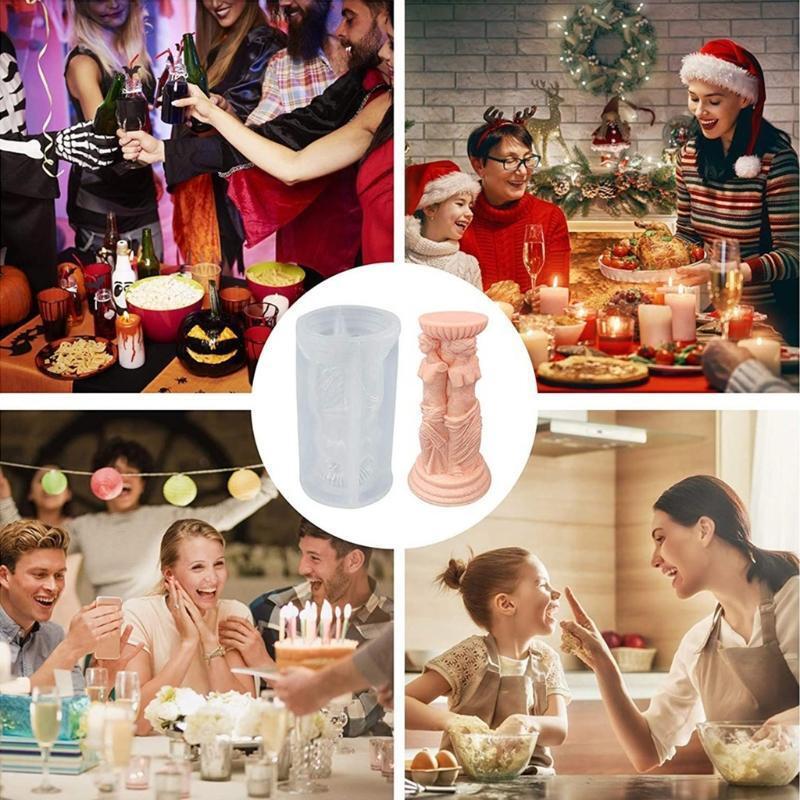 Roman Column Mold Diy Portrait Scented Candle Body Gypsum Mould