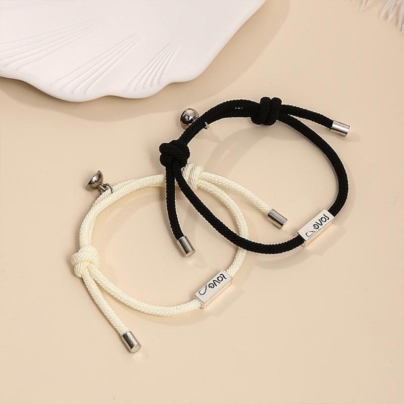 Couples Magnetic Mutual Attraction Bracelets Vows of Eternal Love Charms