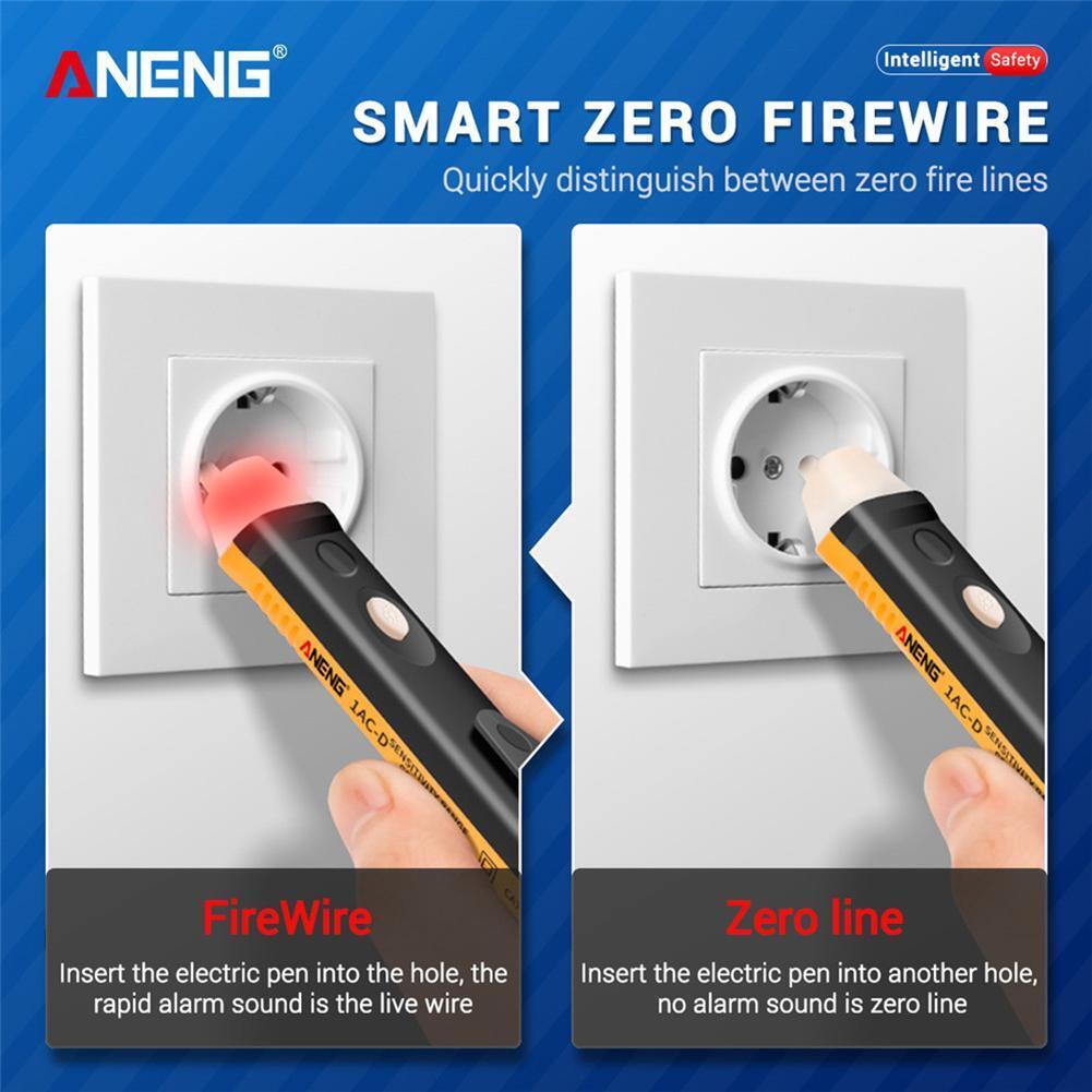 ANENG 1AC-D Non-contact Test Pen 90-1000V Induction Test Pencil (Yellow)