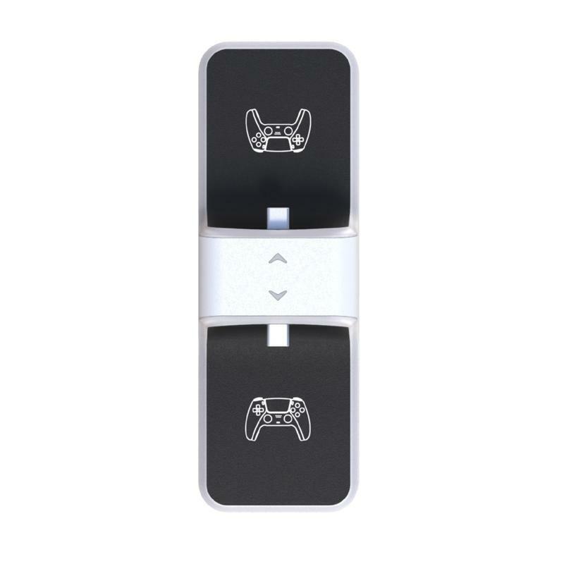 Dual Fast Charging Dock Station Cradle USB Charger Cable for PS5 Controllers