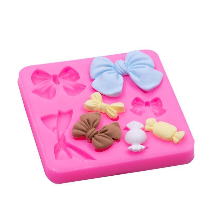 Candy Mold Bowknot Shapes Baking Gadgets Silicone Material Baking Accessories