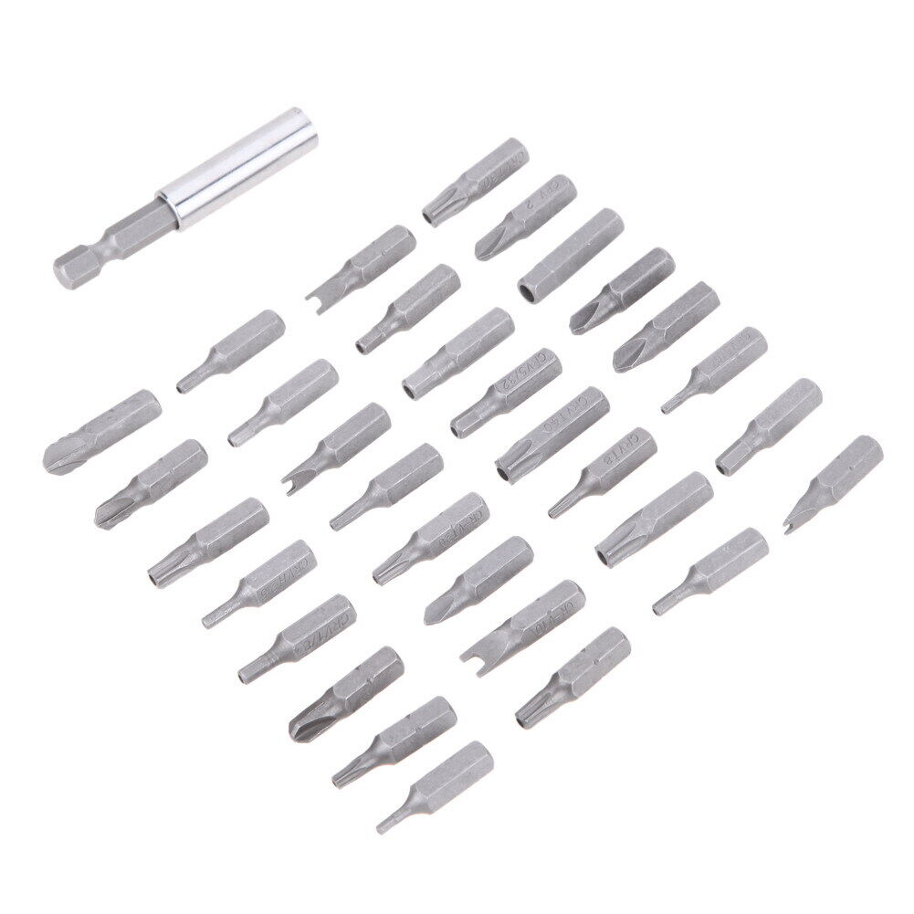 Security Tamper Proof Bit Set 33pc Torq Torx Hex Star Spanner Tri Wing Scre