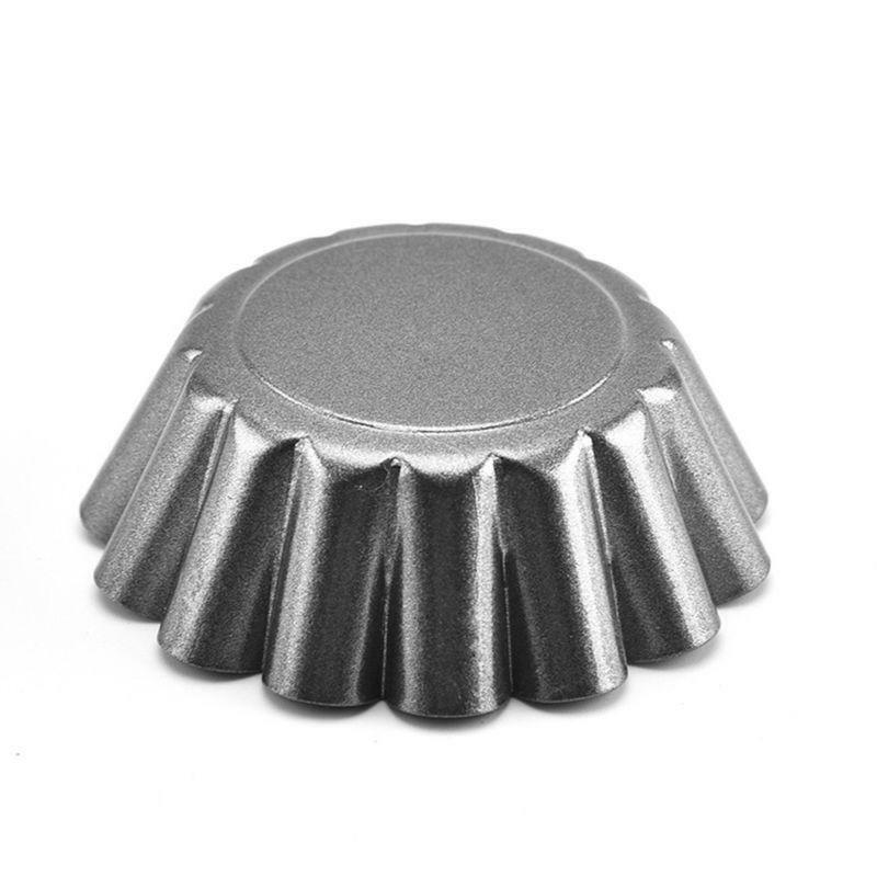 12 Pcs/Pack Egg Tart Mold Flower Shape Cupcake Cake Muffin Mold Pan Baking Tool