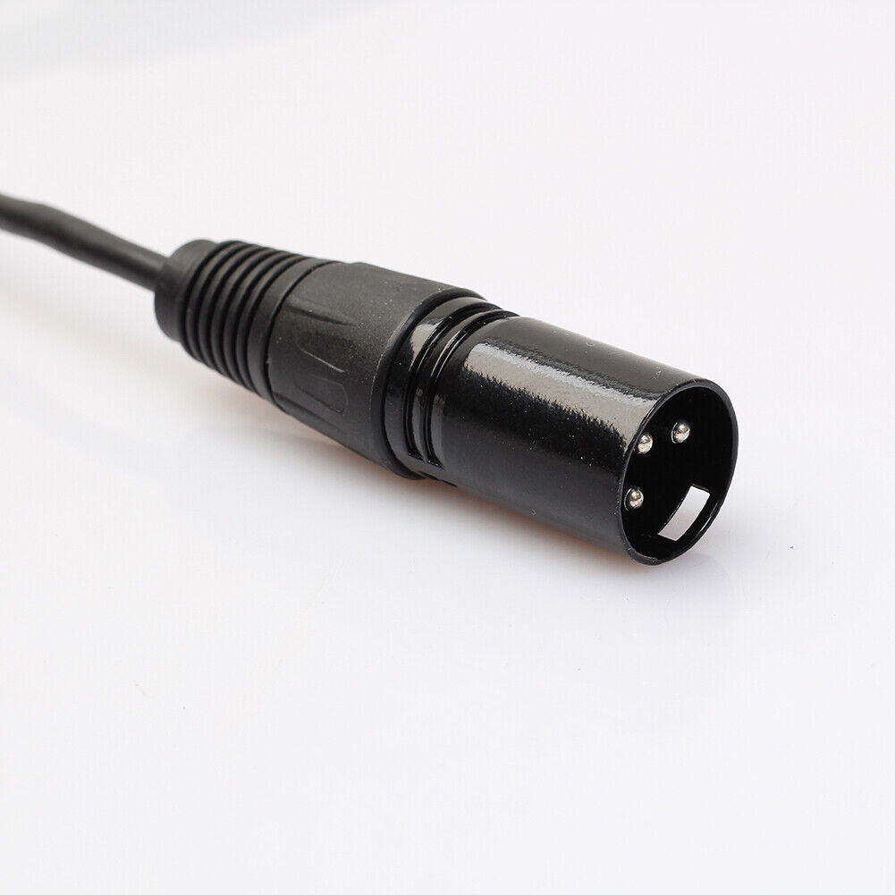 3P XLR Female Jack to Dual 2 Male Plug Y Splitter Cable Adaptor Cord 1Ft