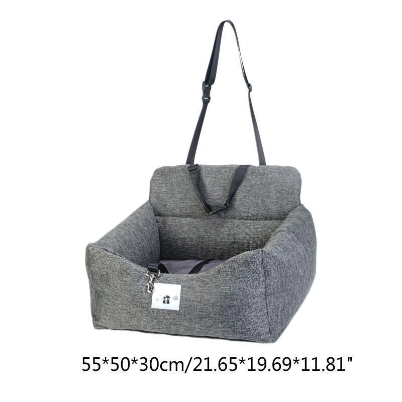 Detachable Dog Seat Cushion for Car Protection for Car Seats Extra Sturdy Grey