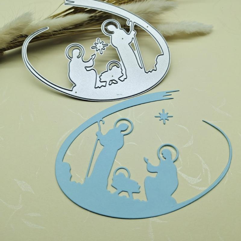 Christmas Jesus Metal Cutting Dies Stencil DIY Scrapbooking Album Paper Template