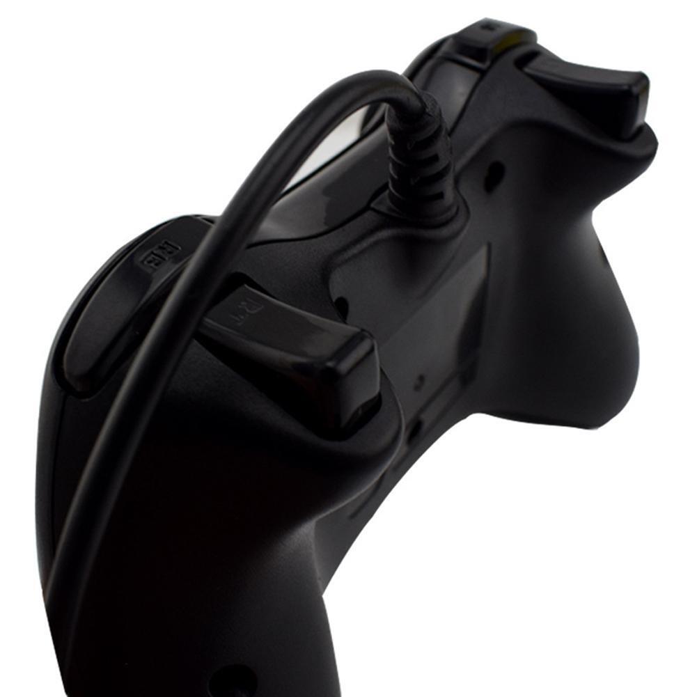 Data Frog USB Wired PC Gamepad Game Handle Joystick for Windows(Black)