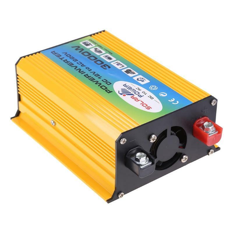 Boat Car 3000W Converter Power Inverter DC 12V to AC 220V Invertor USB Charger