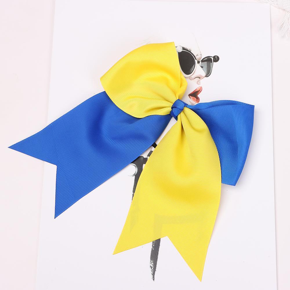 Hair Scrunchie Ukraine Flag Colour Hair Rope Bow-knot Hairband Hair Ring
