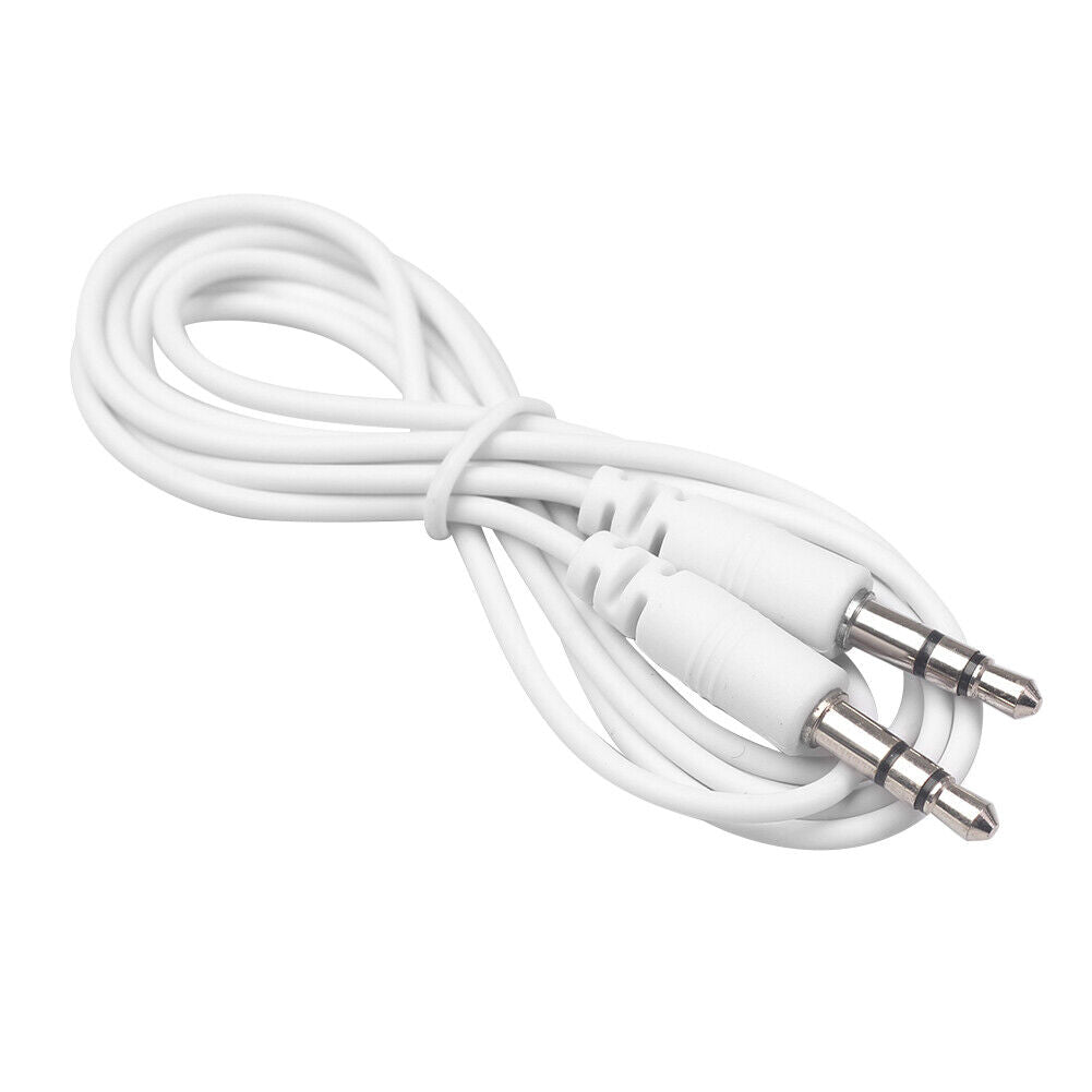 3.5 mm Stereo Jack Audio Cable 1/8 to 1/8 Male AUX Cord for Car Headphones