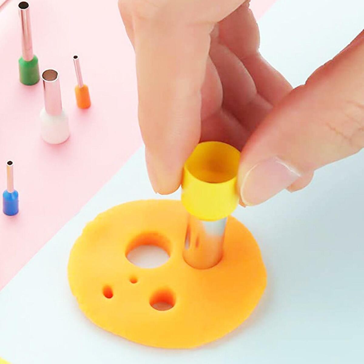 40x Polymer Clay Cutters Circular Cutting Mold for Paper Flowers Candles