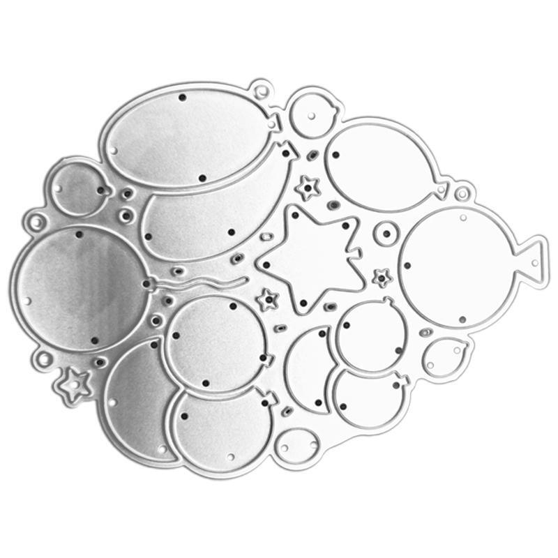 Balloon Star Metal Cutting Dies Stencil Scrapbooking DIY Album Stamp Paper Card