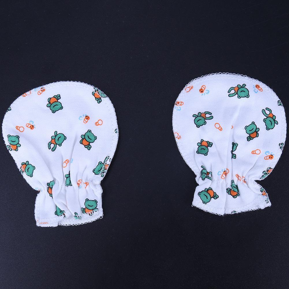 5Pair Soft Cotton Baby Gloves Four Seasons Gloves Newborn Safety Gloves