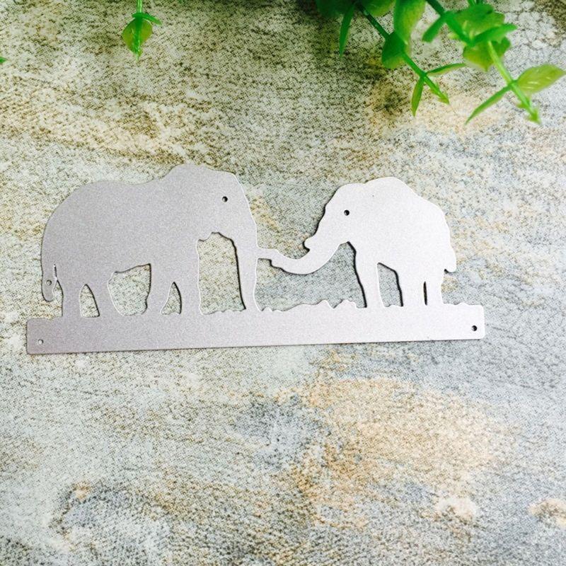 Elephant Metal Cutting Dies Stencil DIY Scrapbooking Album Stamp Paper Card