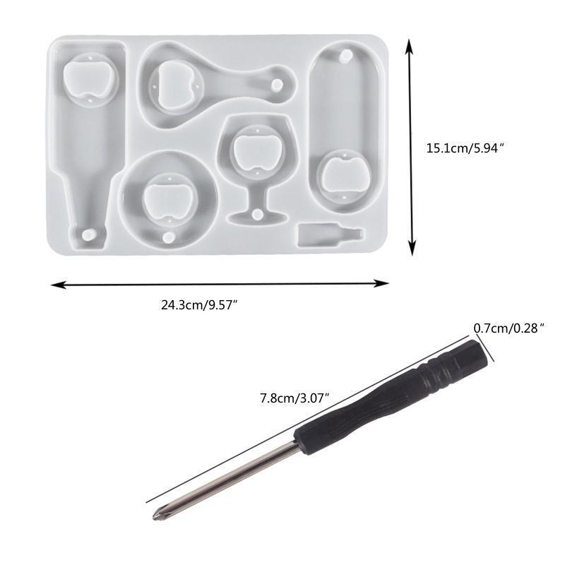 DIY Beer Wrench Epoxy Silicone Mold Creative Bottle Opener Homemade Supplies