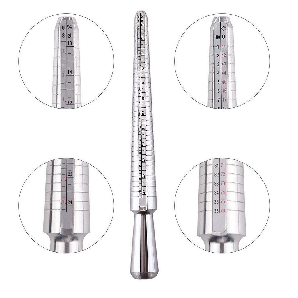 3 in  Size Sticks Aluminum Jewelry Hammer Finger Sizing Jewelry Sizer