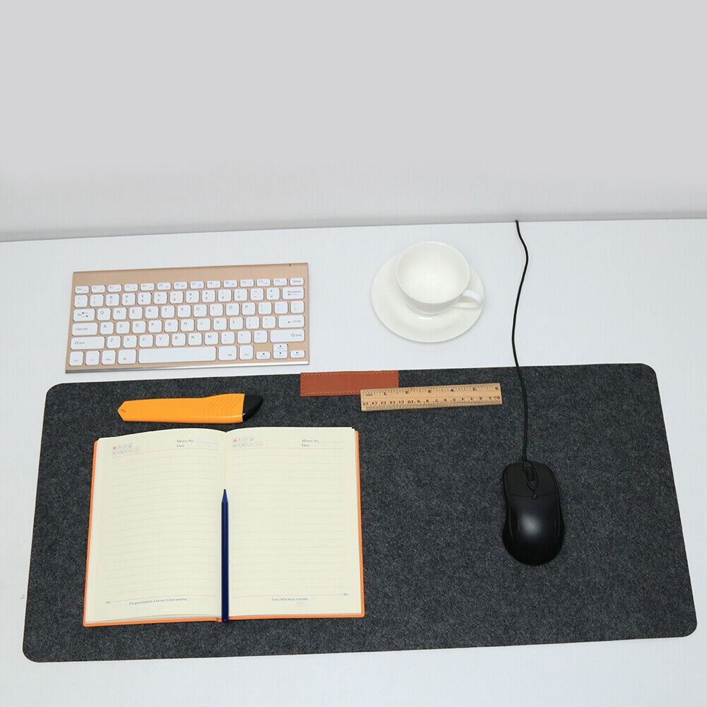 Office Computer Table Mat Keyboard Felt Laptop Cushion Mouse Pad (Grey)