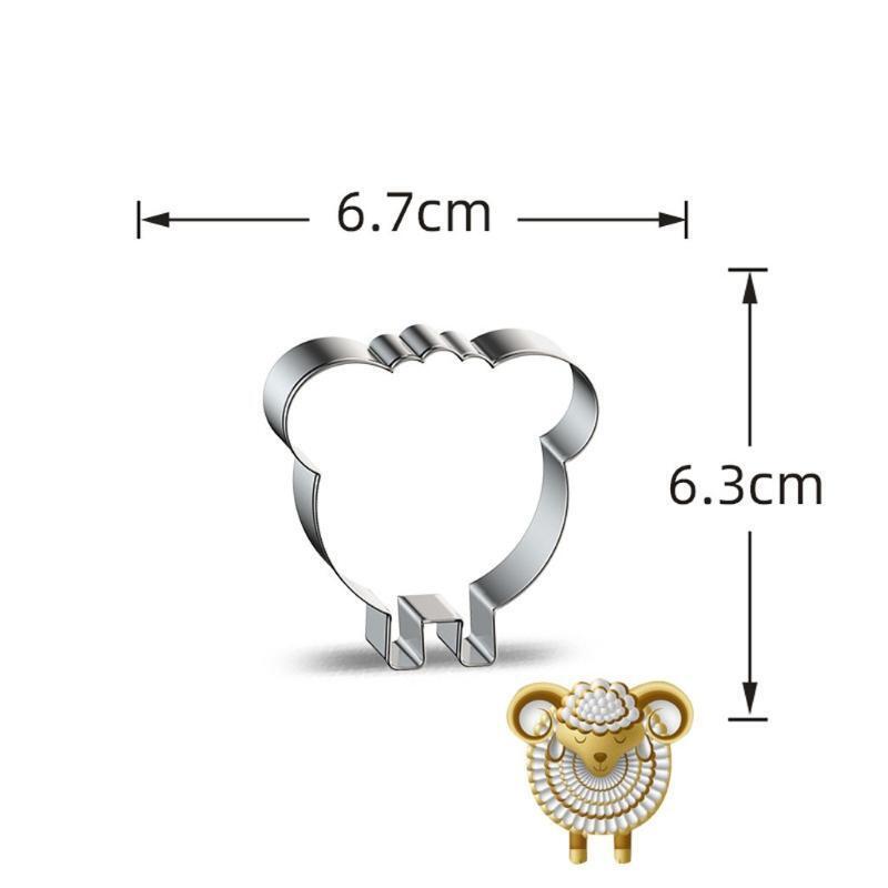 16 Pcs Cookie Cutter Pastry Tool Stainless Steel Non-Stick Shape of Eid al-Fitr