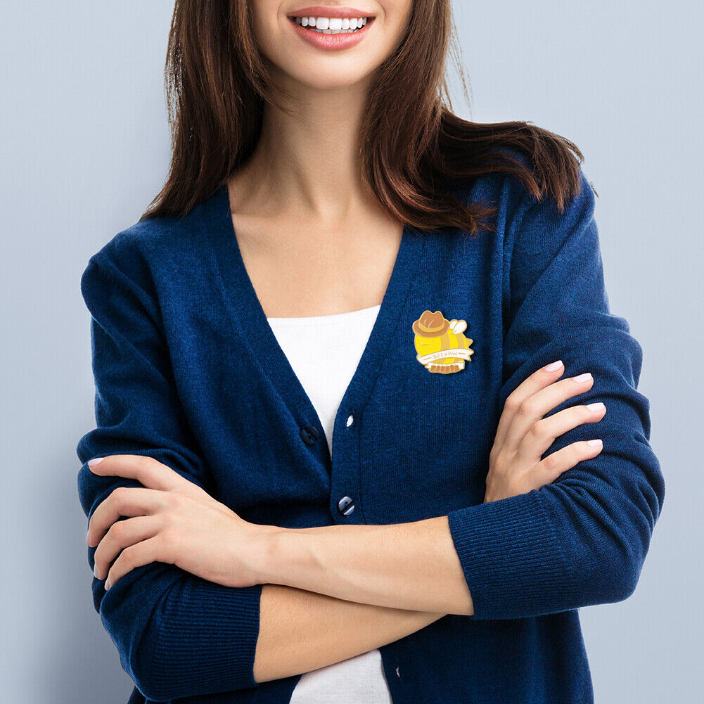 Cartoon Honeybee Brooch Dripping Oil Enamel Shirt Lapel Pin Jewelry Gifts