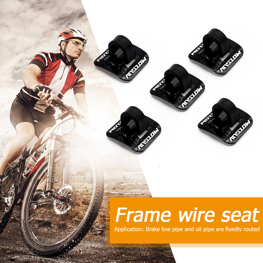 MOTSUV Bicycle Brake Cable Guide Shift Line Wire Guides C Buckles Clamps