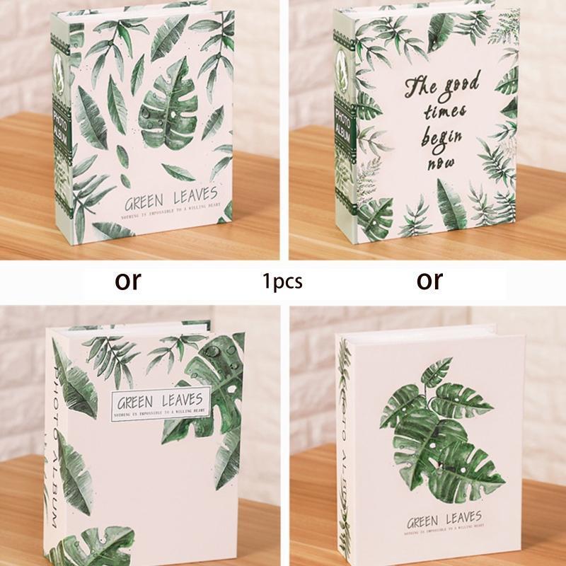 Green Leaf Photo Album 6 Inches 100 Pockets Insert Page Summer Fresh Style