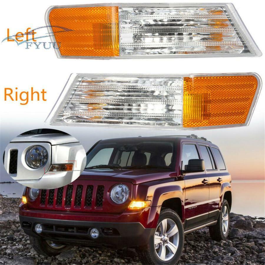 240 x 62mm 2X Front Left+Right Parking Turn Signal Light Lamp For Jeep Patriot